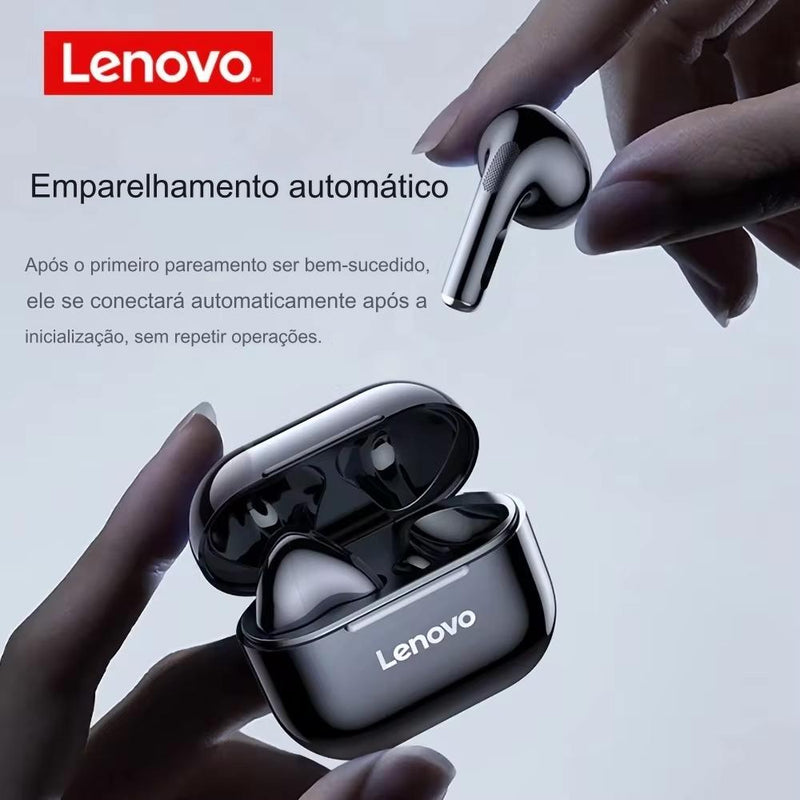 Lenovo Original lp40 bluetooth fone de ouvido 5.0 som imersivo alta fidelidade tws com microfone controle toque para longo tempo de espera movimento