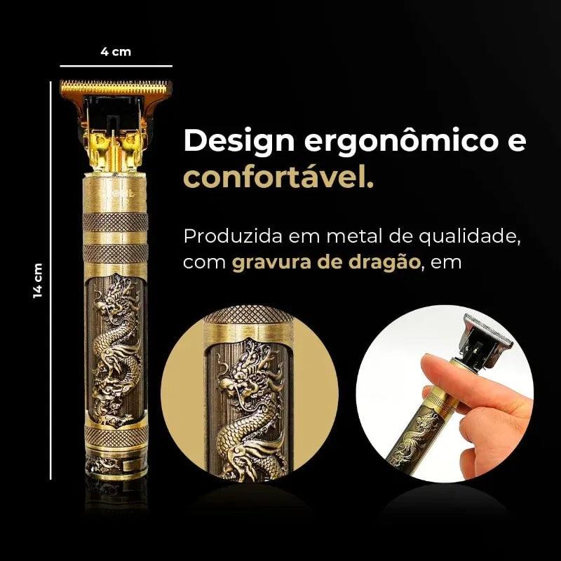 Máquina de corte de cabelo masculina com design aleatório elétrico profissional - Nossa Compra