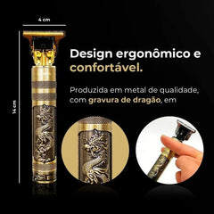 Máquina de corte de cabelo masculina com design aleatório elétrico profissional - Nossa Compra