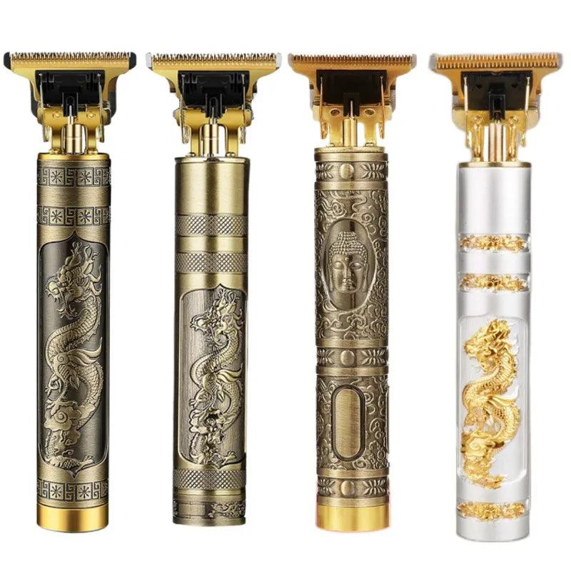 Máquina de corte de cabelo masculina com design aleatório elétrico profissional - Nossa Compra