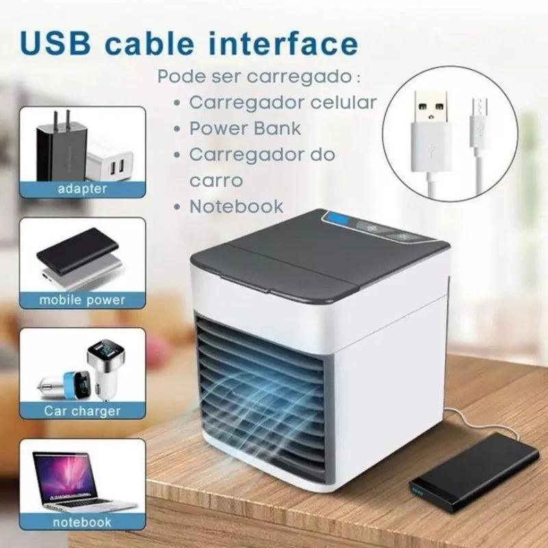 MINI AR-CONDICIONADO PORTÁTIL ARCTIC AIR COM 3 INTENSIDADES CIRCULADOR DE AR - Nossa Compra
