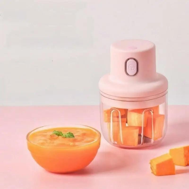 Mini Processador De Alimentos Elétrico 250ml Triturador Recarregável Sem Fio Utensilio de cozinha - Nossa Compra