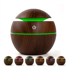 Umidificador Ar 130ml Difusor Ultrassônico Portátil Usb Led Purificador Aroma Mini Esfera - Nossa Compra