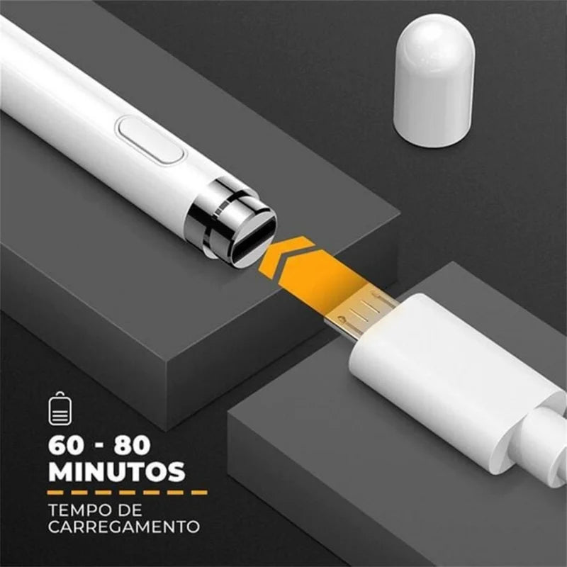 Caneta Touch Para Tablet Celular Compatível Com Sistema Android iOS, Windows Caneta Magnética Ponta Final Alta Precisão - Nossa Compra