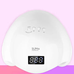DAFUSHOP Cabine Sun 5 48w Rosa/Branca Bivolt Uv/led Timer Led Unhas Gel