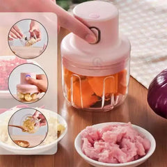 Mini Processador De Alimentos Elétrico 250ml Triturador Recarregável Sem Fio Utensilio de cozinha - Nossa Compra
