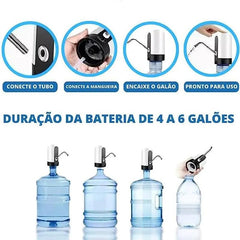 Bomba de Água Para Galão Facilita Retirada de Água Aparelho Elétrico Para Bombear Água - Nossa Compra