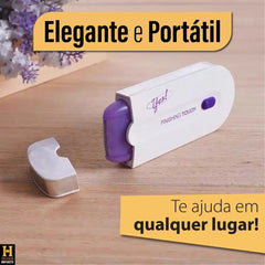 Depilador feminino elétrico Removedor De Pelos facial corporal Yes Finishing Touch Sem Fio recarregável - Nossa Compra