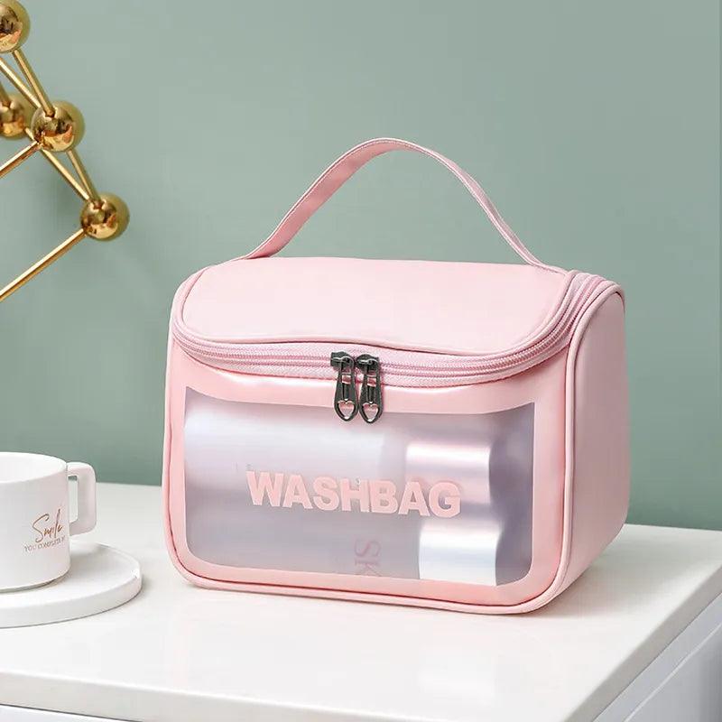 Bolsa Necessarie Transparente WashBag Impermeável - Nossa Compra