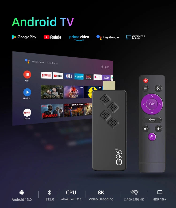 TV  Stick | Streaming em Full HD  | Com Controle Remoto - Novo 2024