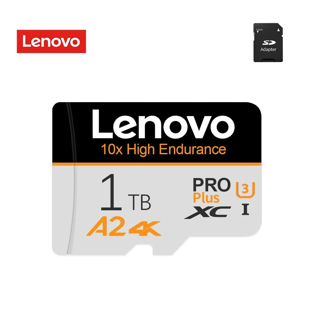 Lenovo Original SD 1TB Micro TF Mini SD Card 256GB 512GB 128gb 64GB TF Memory Flash Card for Phone/Computer/Câmera - Nossa Compra