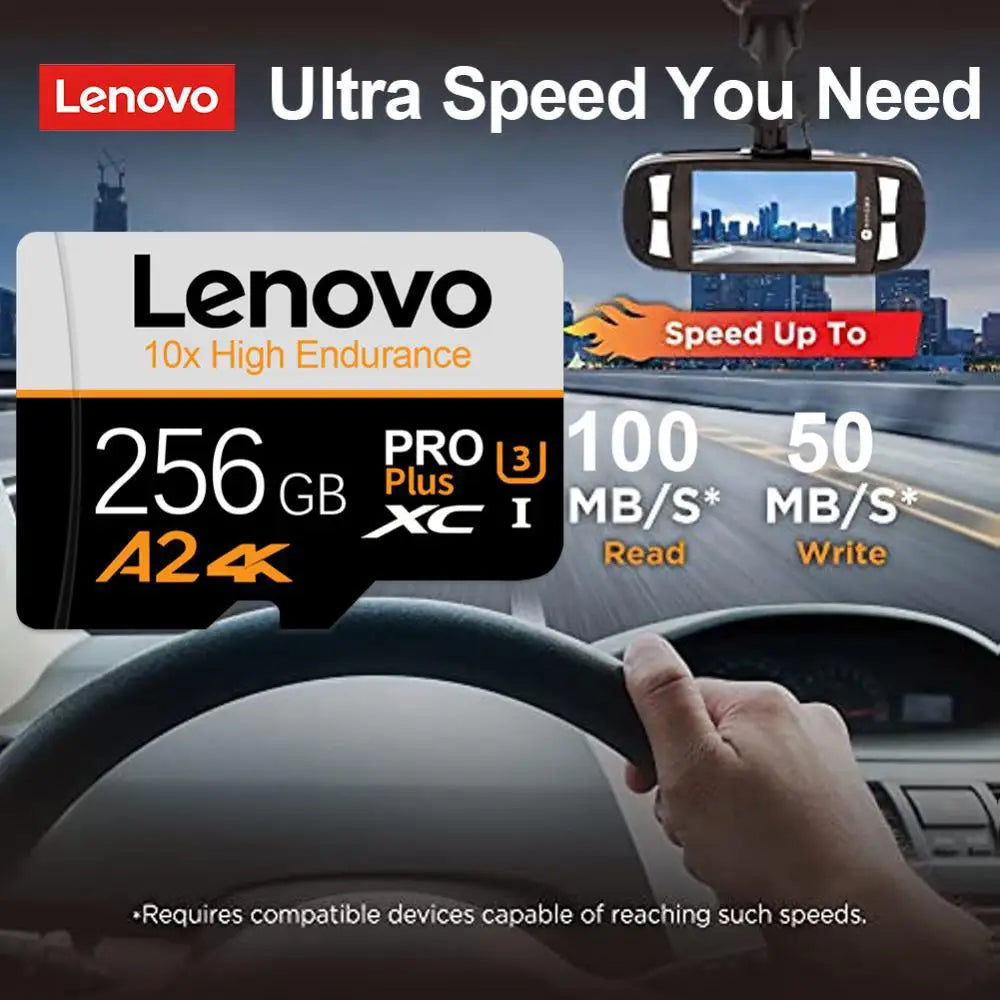 Lenovo Original SD 1TB Micro TF Mini SD Card 256GB 512GB 128gb 64GB TF Memory Flash Card for Phone/Computer/Câmera - Nossa Compra