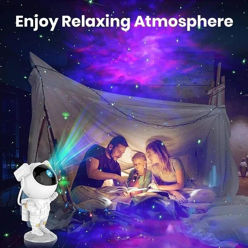 Projetor Astronauta. Galáxia Luz Estrela Noturna Nebulosa - Nossa Compra