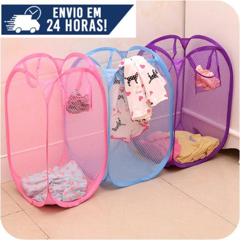 Cesto grande para roupas, 40x7 0/30x50cm, caixa dobrável, para roupas e brinquedos, cesta infantil, várias cores, organizador, kitche - Nossa Compra