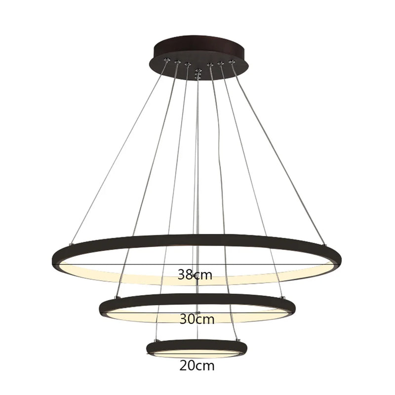 Luminária de LED Ajustável Lustre, Luz Quente, Iluminação Interior, Alto Brilho, Decoração, Jantar, Bar, Sala, Loja