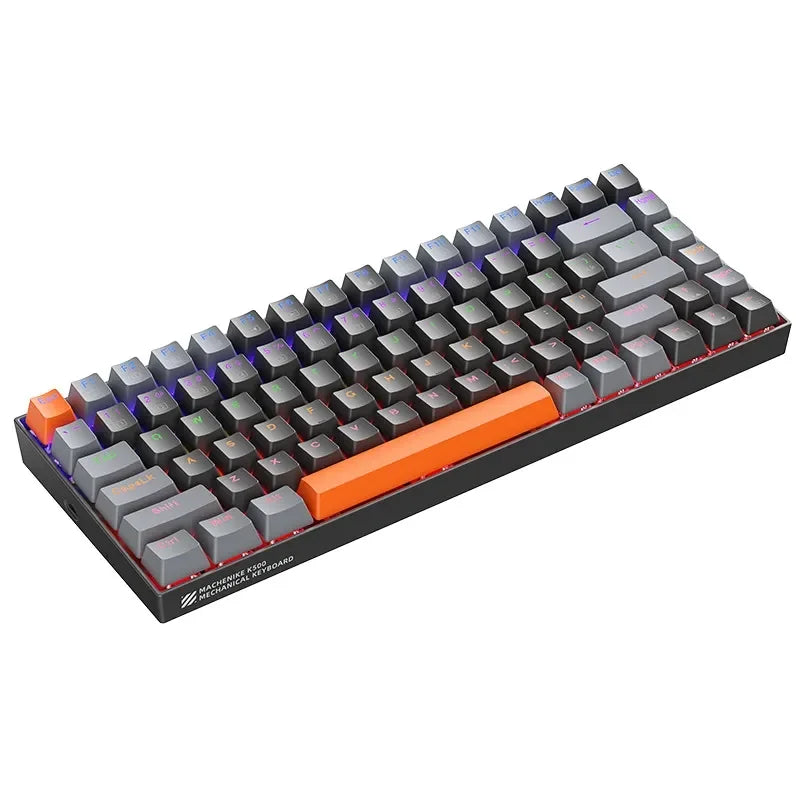 Machenike K500A-B84 Teclado Mecânico 75% TKL 84 Teclas Para PC Gamers Laptop