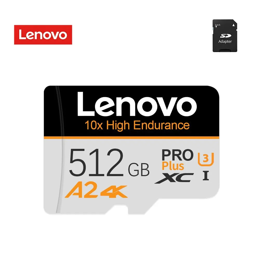 Lenovo Original SD 1TB Micro TF Mini SD Card 256GB 512GB 128gb 64GB TF Memory Flash Card for Phone/Computer/Câmera - Nossa Compra