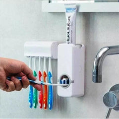 Dispensador dentífrico e escova titular, aplicador dentífrico, uso do banheiro - Nossa Compra