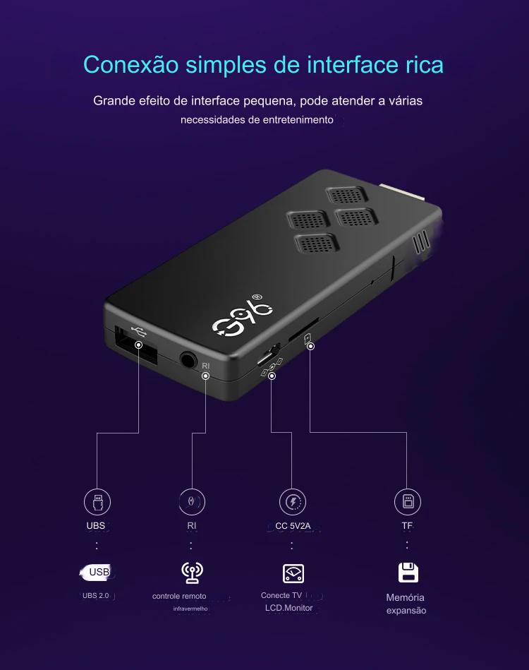 TV  Stick | Streaming em Full HD  | Com Controle Remoto - Novo 2024