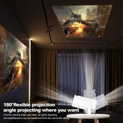 Mini projetor portátil esperto de P30, andróide 11, apoio de WiFi 6, 4K, 1080P, 2.4G, 5G, 1280x720P, cinema home