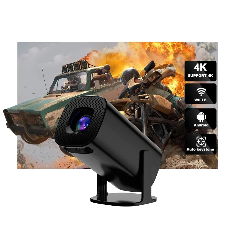 Mini projetor portátil esperto de P30, andróide 11, apoio de WiFi 6, 4K, 1080P, 2.4G, 5G, 1280x720P, cinema home