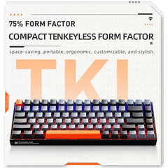 Machenike K500A-B84 Teclado Mecânico 75% TKL 84 Teclas Para PC Gamers Laptop