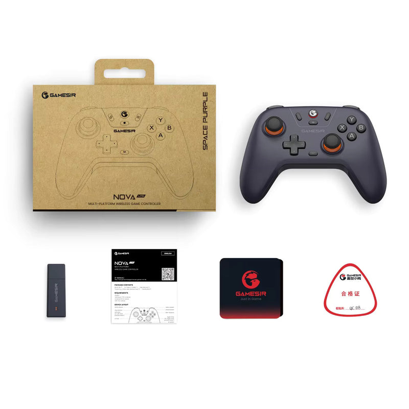 Controle de gamepad sem fio GameSir Nova Lite com Bluetooth, Dongle, com fio para Switch, Android, IOS, PC e jogos Steam