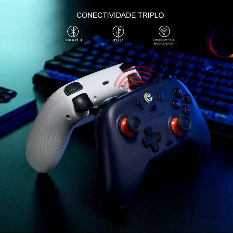 Controle de gamepad sem fio GameSir Nova Lite com Bluetooth, Dongle, com fio para Switch, Android, IOS, PC e jogos Steam