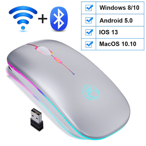 Mouse Led sem Fio Recarregável IMice - Nossa Compra