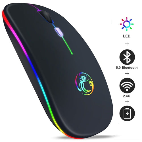 Mouse Led sem Fio Recarregável IMice - Nossa Compra